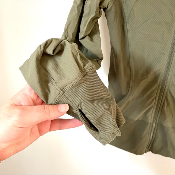 Lululemon In Flux Jacket Fatigue Green Size 6 - Picture 9 of 12